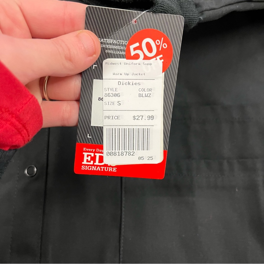 NWT Dickies Black Long Sleeve Work Jacket Size S - Picture 8 of 8